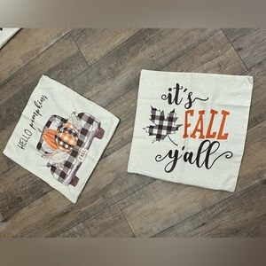 Clearance ~Halloween Fall pillow cover set GUC 
 Holiday Pillow Cover ~ 18x18”